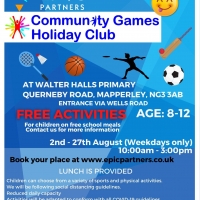 Walter Halls Community Games Holiday Clubs - 06/08/21